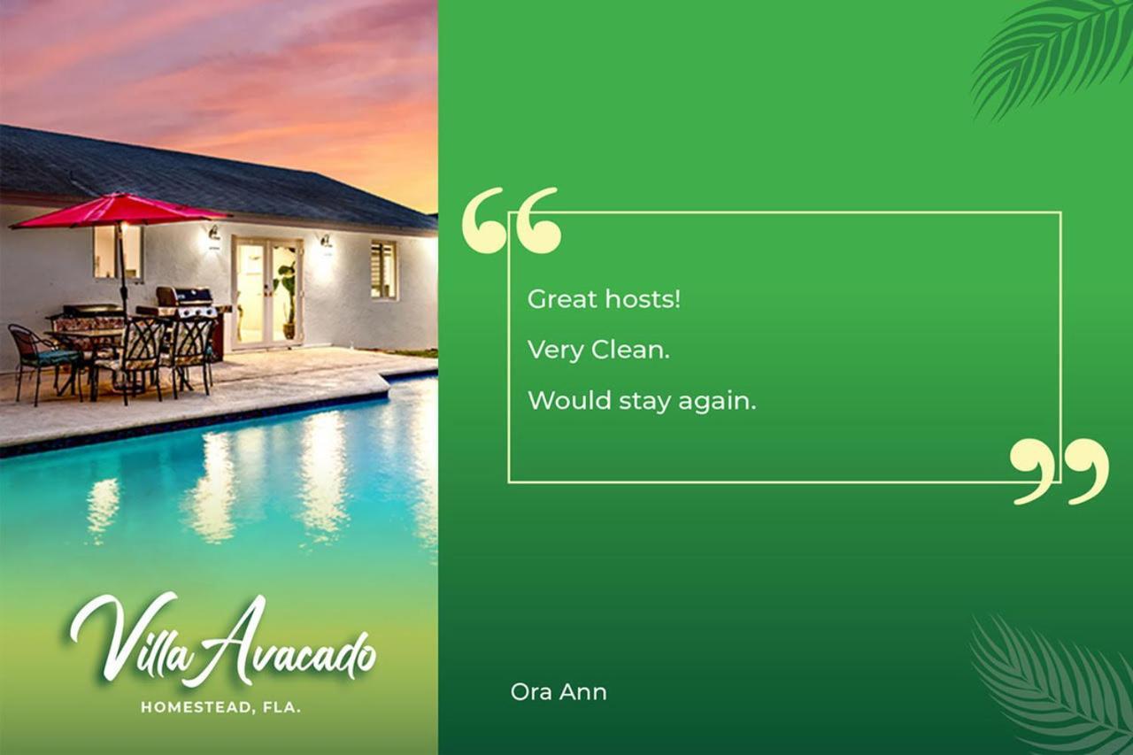 Bright Villa, Heated Pool, 2 Kings, By Everglades, Biscayne & Keys Хомстед Экстерьер фото